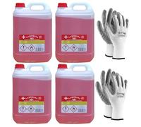 Alcool Dénaturé 94° éthylique Lot de 4 x 5 LA SOVRANA + 2 paires de gants offerts