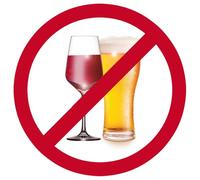 alcool interdit - 5cm - Sticker/autocollant