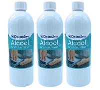 Alcool Isopropylique 1L, nettoyant polyvalent, haute pureté 99° - Lot de 3