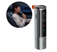 Baseus Car Mount SafeJourney Pro Series Alcohol breathalyser in Aluminium Case 470 mAh Gray (CRCX060014)