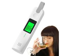 Alcootest d'alcool,Détecteur d'alcool de poche à rétroéclairage à affichage LED précis - Le testeur d'alcoolémie d'avertissement lumineux et sonore rechargeable par USB assure la sécurité routière