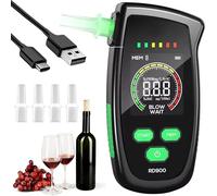 Alcootest d'alcool Testeur alcootest avec affichage de couleur et copeau haute sensibilité Test d'alcool portable haute précis