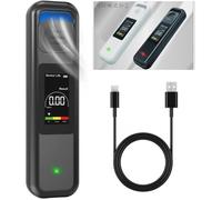 Alcootest Ethylotest Electronique, Professionnel Portable Etiloteste Electronique avec Ecran LCD USB Rechargeable - Alcootest [850]