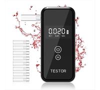 Alcootest numérique portable avec 8 embouts buccaux pour la sécurité routière
