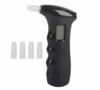 Alcootest Tester d'alcool professionnel professionnel portable numérique LCD Afficher le détecteur d'alcool à respiration pour les pilotes de police barres UGE PLASTIQUE BLACK