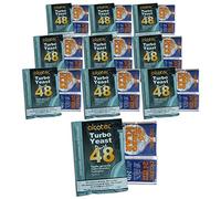 Alcotec 48 Lot de 10 levures turbo double usage et turboklar Homebrew Vodka Spirit