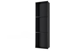 Alcôve de douche en acier inoxydable imperméable pour shampooing et articles de toilette, étagères de salle de bain élégantes, gris, 90 x 28 x 12,5 cm, idéale pour les pièces humides et la décoration