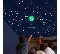 Alcrea® LE CIEL EXACT pour 1 ou 2 plafonds, avec 538 étoiles phosphorescentes et lune, avec jeu éducatif, gabarit de 2 m², avec cartes et vidéo, et plus encore. Cadeau décoratif exclusif