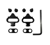 ALCXAZS 1 Paire VTT Gauche Droite pédale Crampons avec clé vélos Acier Anti-dérapant plaques de Verrouillage Accessoires de Course, Type 2