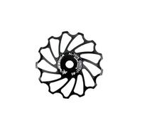 ALCXAZS 11T 13T dérailleur arrière résistant à l'usure roulement en céramique Lisse CNC Traitement Roue pour Jockey pièces de vélo de Route Montagne, Le Noir, 13T