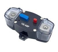 ALCXAZS 12-48V disjoncteur à réinitialisation manuelle RVs boîtier étanche contre les surcharges porte-fusible en ligne sensible automobile, 150A