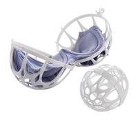 ALCXAZS 2 pièces soutien-gorge boule de lavage filet peu encombrant outils de nettoyage réutilisables Anti-enroulement plastique soins personnels sous-vêtements protecteur
