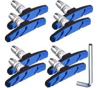 ALCXAZS 4 paires de plaquettes de frein en V pièces modifiées raccords vélo pièce bloc roue universelle plaquettes frein cyclisme en plein air silencieuses, Bleu