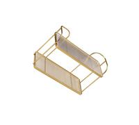ALCXAZS Accessoire de Rangement créatif pour Salle de Bain : Un élégant Porte-shampoing à 2 Niveaux associé à Une étagère de Maquillage antidérapante et stylée pour
