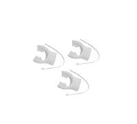 ALCXAZS Accessoires universels de plongée et de Snorkeling : Embout buccal Comfort Bite en Silicone Souple, pièces Rechange pour détendeur plongée sous-Marine Adulte, Blanc, 4.8 x 5.5 x 2.9 cm