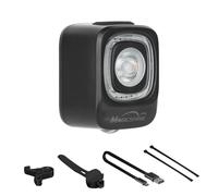 ALCXAZS Affichage de Puissance de feu arrière vélo ABS Haute Transparence IPX6 étanche Rechargeable détection Frein Automatique Feux arrière vélo, SEEMEE 200