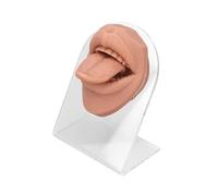 ALCXAZS Affichage des langues de bouche Modèle de bouche langue en silicone 3D Outil pratique réaliste et flexible pour le perçage des bijoux Éducation Pratique du perçage Parties du corps pour