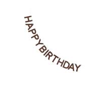 ALCXAZS Ajoutez une touche d'élégance Pour aux décorations de fête d'anniversaire avec la décoration de drapeau bannière brune rétro du drapeau style Sen est roman