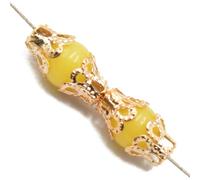 ALCXAZS Apportez une touche unique à vos créations de bijoux avec ces embouts de perles en métal plaqué or. Idéal pour la fabrication de bijoux et la création de