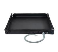 ALCXAZS Bac de Douche de Camping Portable, Base Douche Pliable en PVC avec Drain pour auvent extérieur Plateau Camping intérieur