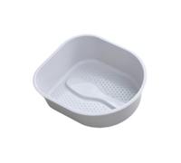 ALCXAZS Baignoire pour les pieds durable avec fonctionnalités offrant une expérience de bain relaxante, bassin de massage pour les soins quotidiens des, Gris, 38.5x33x11.5cm