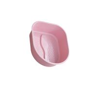 ALCXAZS Baignoire pour les pieds durable avec fonctionnalités offrant une expérience de bain relaxante, bassin de massage pour les soins quotidiens des, Rose, 38.5 x 33 x 11.5 cm