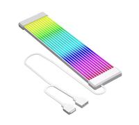 ALCXAZS Bande LED ARGB décorative Lumineuse 5V 3 Broches pour Ordinateur - Extension d'alimentation de Bureau - Câble d'extension, 12 Bandes Blanches, 23.5 x 1 cm