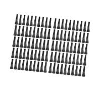 ALCXAZS Bâtonnets de plumage pour oiseaux domestiques, outils de plumage rechange en caoutchouc qualité supérieure, ensemble pratique 100 pièces, doigts, Noir, 6x1x1cm