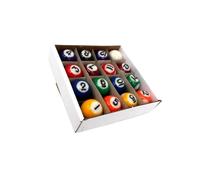 ALCXAZS Boules de Billard durables et résistantes pour aux Chocs, pour entraînement et compétition intenses, calcul de Table en résine, 16 Paquets/lot