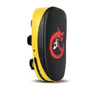ALCXAZS Boxe Pad PU Gym Exercice Courbé Kickboxing Formation Coaching Remplacement Pratique Portable Kick pour L'école À La Maison, Jaune
