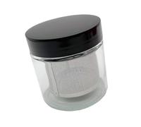 ALCXAZS Brosse de nettoyage de bijoux polyvalente, tamis portable en acier inoxydable, solution nettoyage facile pour bocaux, bagues, verres, tasses à bijoux et bouteilles en verre.