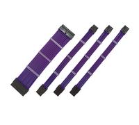 ALCXAZS Câble d'alimentation d'extension Connecteurs Flexibles à Manchons Alimentation Nylon Coffre-Fort Ensemble de Cordons résistants à l'usure Kit de câbles Adaptateur, Violet