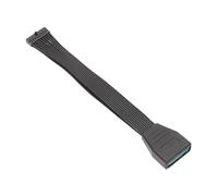 ALCXAZS Câble d'extension PCIe à 180 degrés, Carte Riser blindée, Montage Vertical pour GPU, idéal pour Les Joueurs : Transmission Stable et sans atténuation. Angle étendu