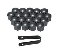 ALCXAZS Cache-poussière pour écrou de roue, vis de moyeu, outil de jante, anti-corrosion, installation facile. Compatible avec Pour tous les boulons et écrous de 19 mm. Il, Gris, 19 mm
