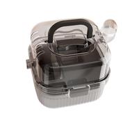 ALCXAZS Cage spacieuse à Double étage pour Hamster, avec Couvercle Transparent ouvrable. Habitat Portable, Polyvalent et Facile à Nettoyer. Habitat, Noir