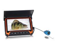 ALCXAZS Caméra de pêche sous-Marine 7 Pouces : Construction métallique Robuste et Batterie 4000 mAh pour des Aventures prolongées, 15M