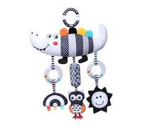 ALCXAZS Carrousel de hochets et Mobile pour Berceau, Jouet hochet pour lit bébé, créant Un Espace sécurisant avec veilleuse et Berceuse pour Nouveau-nés,