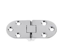 ALCXAZS Charnière d'armoire en Acier Inoxydable Solide Marine Bout à Bout charnières Robuste Ovale 6 Trous contrôle Porte connecteur RV matériel