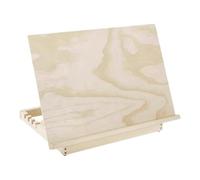 ALCXAZS Chevalet en bois à angle réglable, léger, compact et facile à transporter, idéal pour les artistes et les étudiants en art. Permet de peindre et de dessiner sous différents angles. Matériel