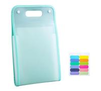 ALCXAZS Classeur Extensible Vertical Portable, léger et Robuste, Compatible avec Les formats A5x11 Pouces et Lettre, 13 Compartiments, Sac de Rangement pour Papier d'examen, étudiant