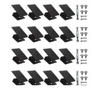 ALCXAZS Clips de porte et fenêtre anti-tempête, solution durable et robuste pour la sécurité des bibliothèques, volets anti-ouragans, clips de fenêtre, Noir