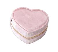 ALCXAZS Coffret de rangement pour bijoux classés, pochette de voyage portable, organisateur bijoux en velours luxueux, élégant, simple et compact, boîte multifonction pour fille