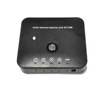 ALCXAZS Commutateur audio ordinateur portable téléphone portable télécommande à domicile récepteur compatible Bluetooth boîtier de commutation dispositif de diffusion musique