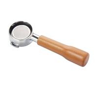 ALCXAZS Compétences de niveau Barista Porte-filtre sans fond et poignée en bois La poignée sans fond est facile à nettoyer et n'a pas de mort, hêtre C1