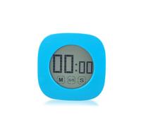 ALCXAZS Compte à rebours étude de cuisson numérique compte à rebours sport chronomètre écran tactile Minute seconde muet vapeur fort réveil, Bleu