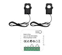 ALCXAZS Compteur d'énergie Intelligent, Compteur de Puissance, ampèremètre, voltmètre, Suivi de l'état l'appareil, Performances optimales, Wi-FI, consommation d'énergie Intelligente