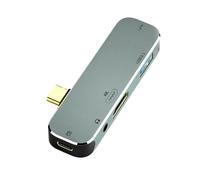 ALCXAZS Connecteur de câble en Alliage d'aluminium hub USB Type-c Transfert de données Accessoire séparateur Dispositif convertisseur Compatible, Type 5