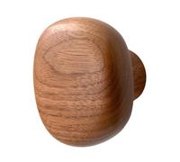 ALCXAZS Crochet mural pratique en bois avec bouton de meuble, style rustique et élégant. Idéal pour toutes les pièces, il permet d'accrocher des objets lourds en toute, Rectangle, 4.2 x 4.9 cm