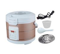 ALCXAZS Cuiseur à riz de voyage miniature 3L pour véhicule : chauffe, prépare instantanément riz chaud et soupes grâce à un contrôle intelligent par Pour micro-ordinateur. Cuiseur de voyage pour la