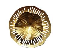 ALCXAZS Décoration Murale en métal : Sculpture en Fer forgé Forme de Disque irrégulier, pièce maîtresse Unique et élégante pour Toute pièce, idéale pour Une Maison de Campagne Un Bureau, S